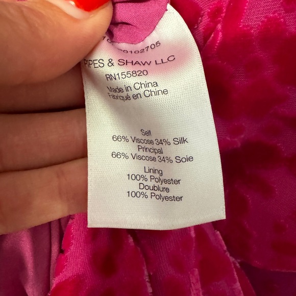 VERONICA BEARD Kendall Velvet Burnout Asymmetrical Dress - Picture 13 of 13